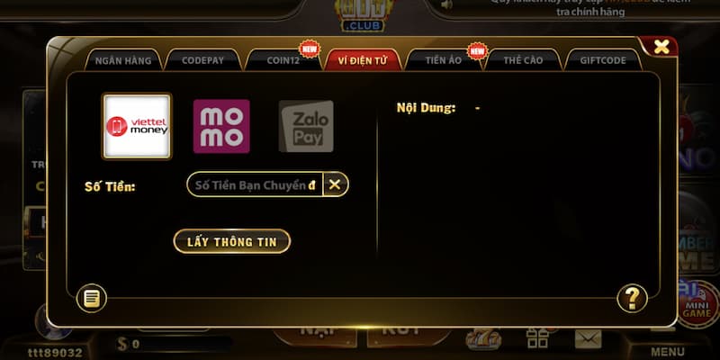 Nạp tiền Hitclub qua ví điện tử nhanh gọn và an toàn cho hội viên